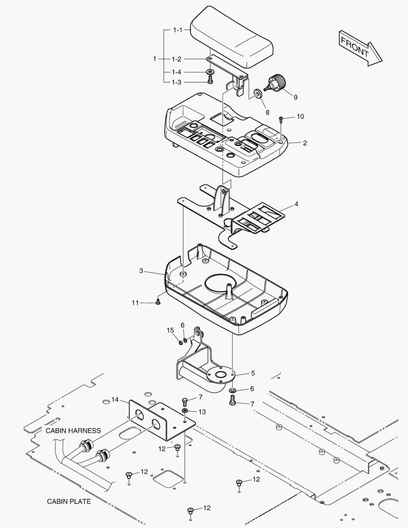 ПУЛЬТ УПРАВЛЕНИЯ-ДВА РЫЧАГА(ЭЛЕКТРИКА)