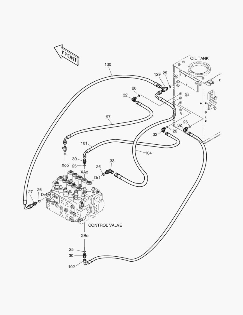 ТРУБОПРОВОД СЕРВОУПРАВЛЕНИЯ(5)