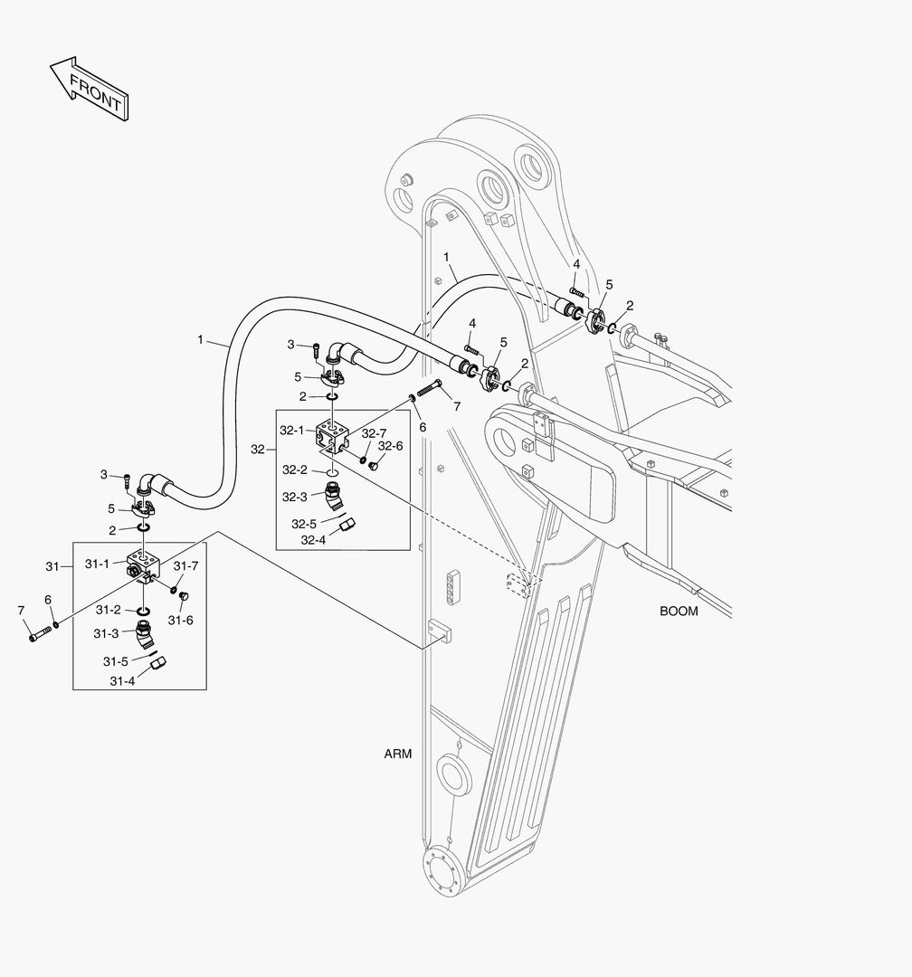 6710 ARM PIPING - ONE & TWO WAY(ARM 2.4m)