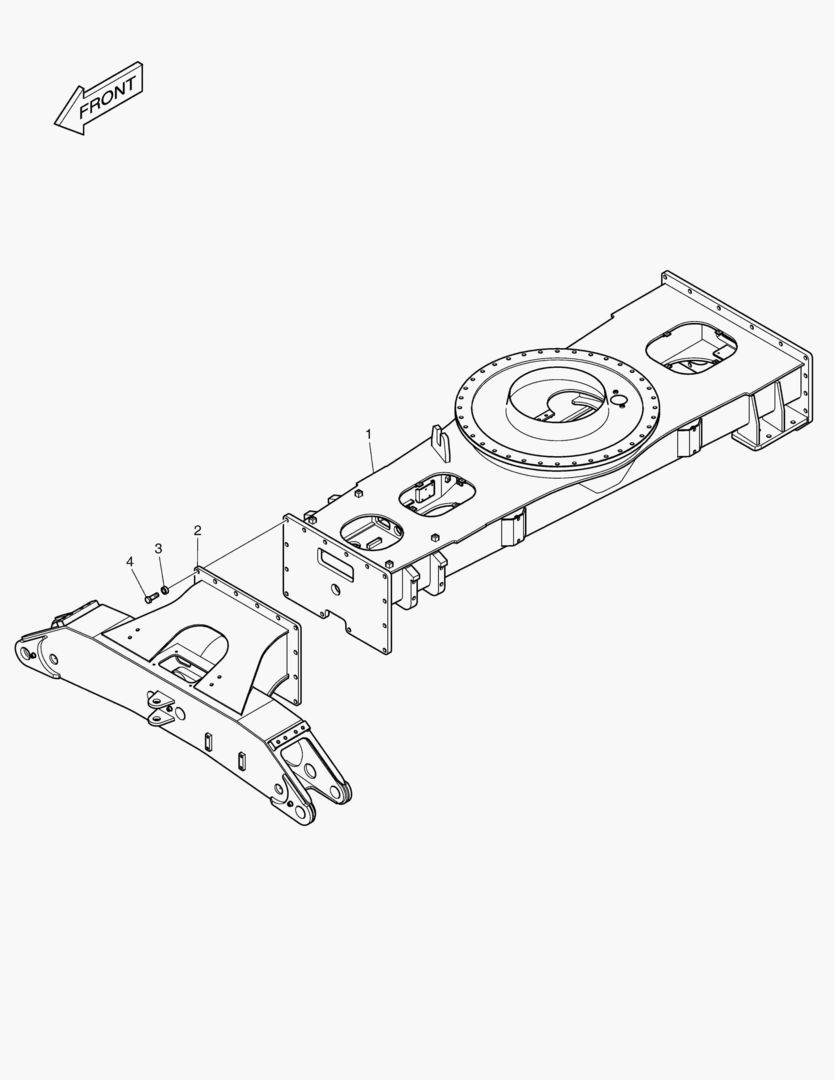 РАМКА ШАССИ - 4 АУТРИГЕРА