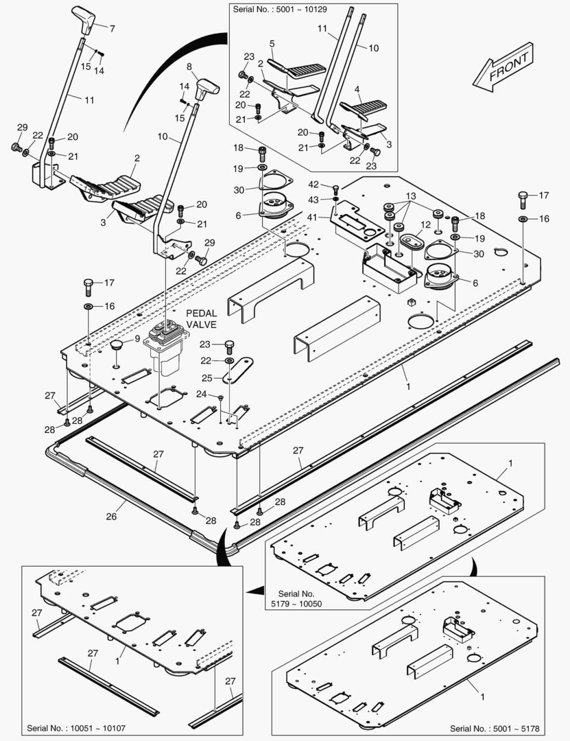 7190 FLOOR PLATE - ROPS [5001~10168]