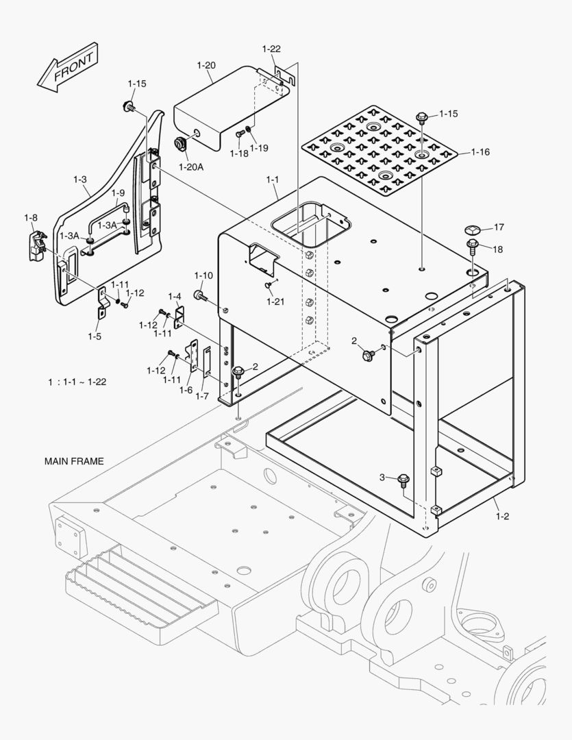 1750 UREA TANK COVER