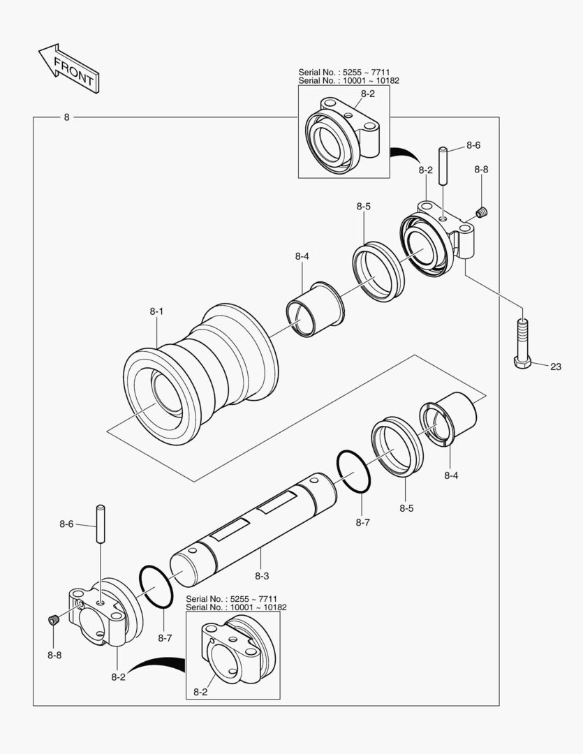 2161 LOWER ROLLER [5255~]