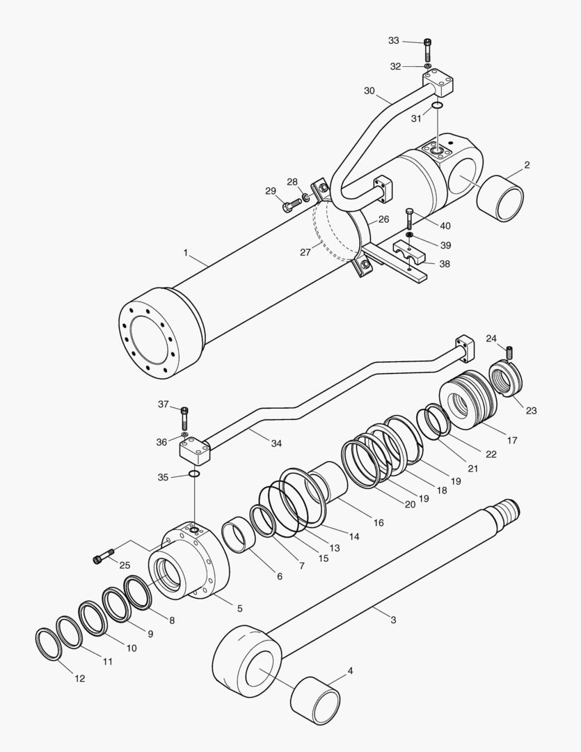 Спецтехника 4300 BOOM CYLINDER - L.H. [5001~7126] - главное фото