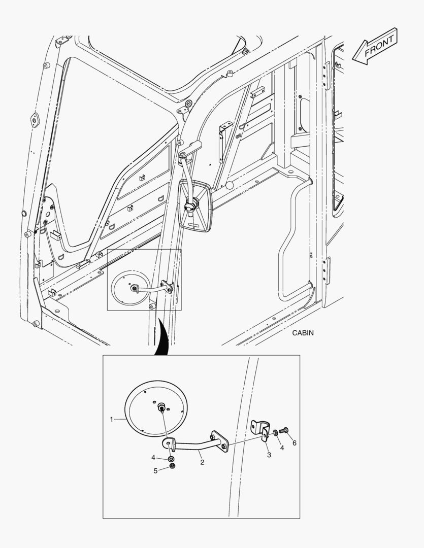 ЗЕРКАЛО - ДОПОЛНИТЕЛЬНЫЙ(КАБИНА)