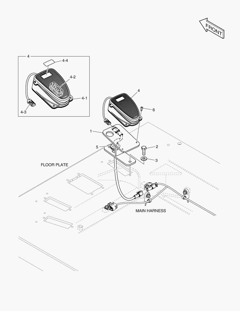 Спецтехника 7750 ELECTRIC PARTS - PEDAL(BREAKER) - главное фото