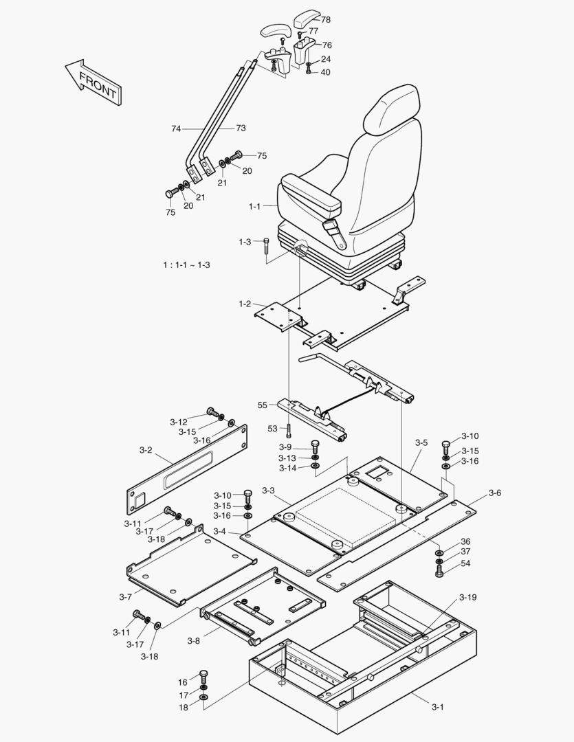1391 SEAT & ELECTRIC BOX [376~]
