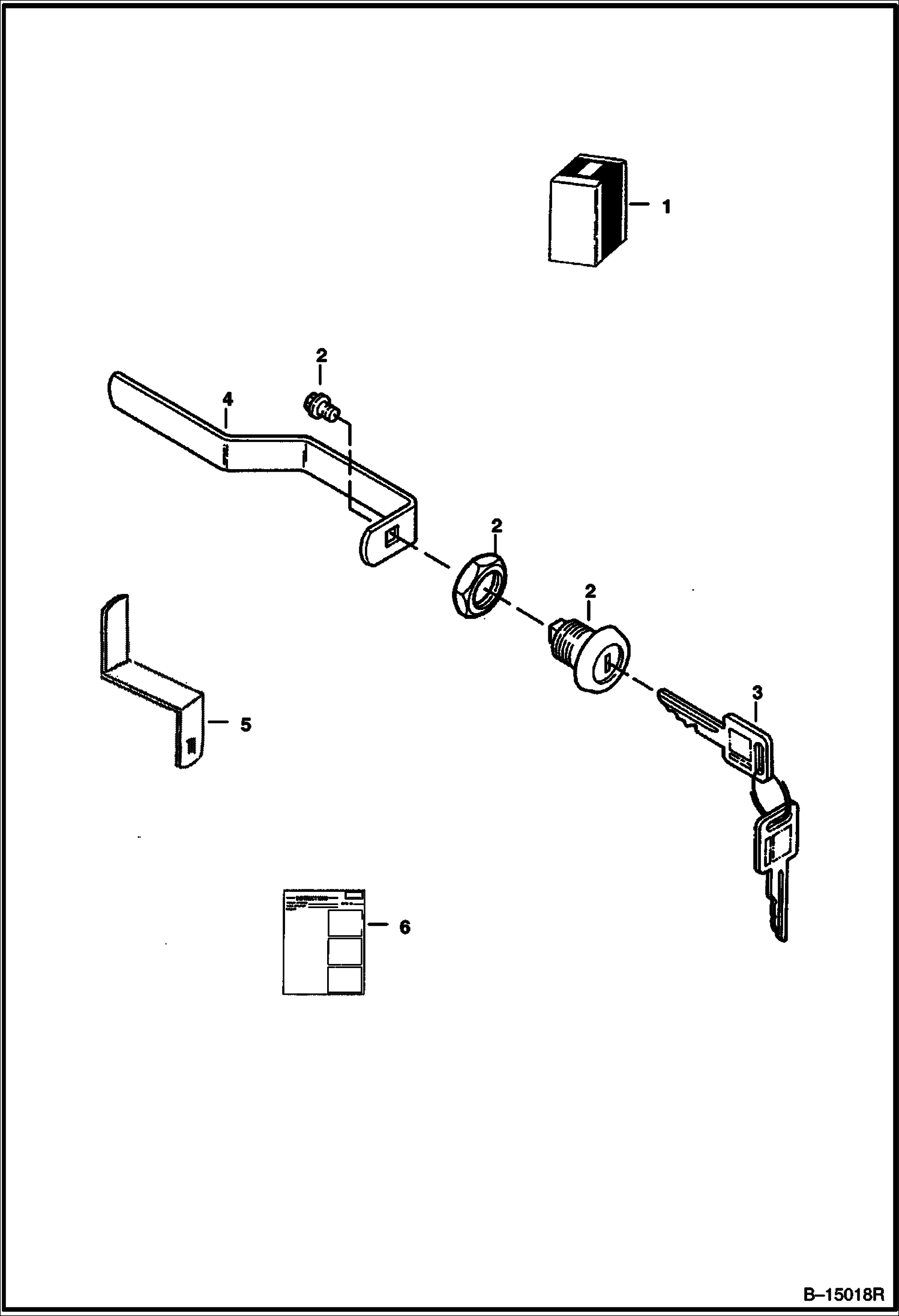 Схема ЗАМОК ЗАДНЕЙ ДВЕРИ