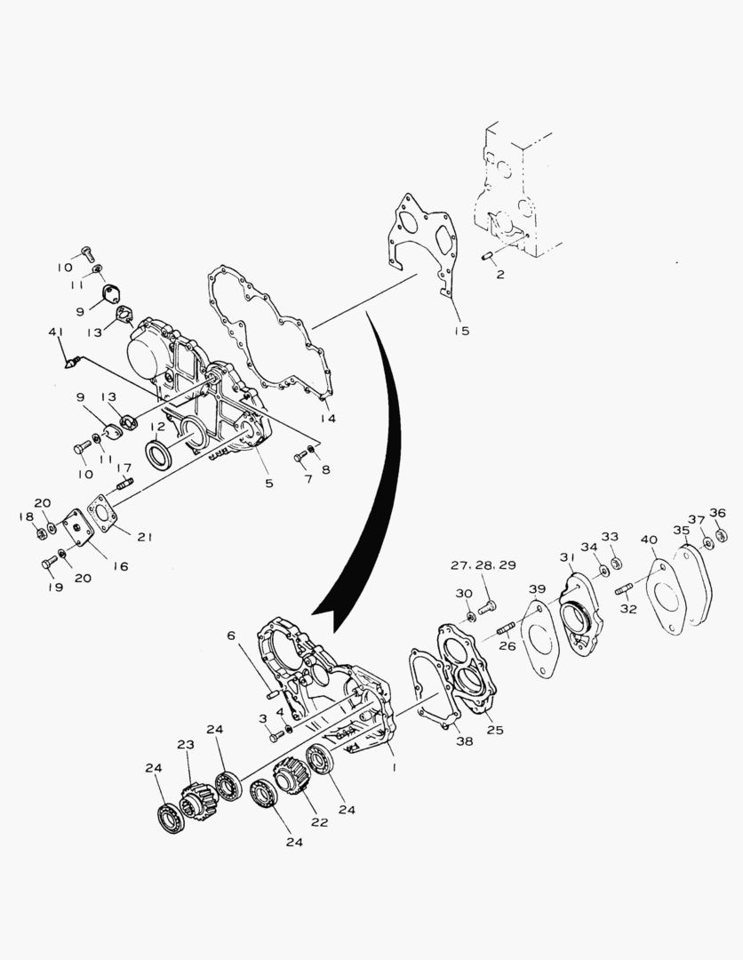 КАРТЕР РАСПРЕДЕЛИТЕЛЬНЫХ ШЕСТЕРЕН
