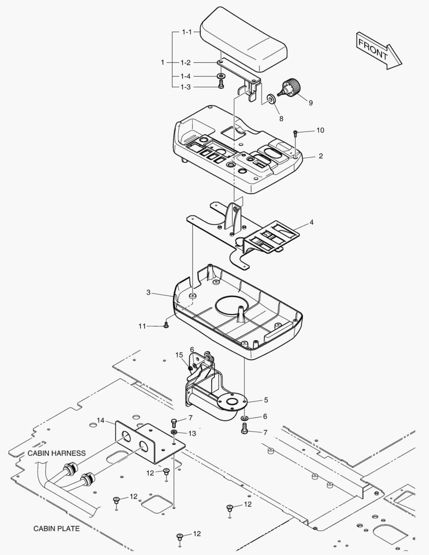 ПУЛЬТ УПРАВЛЕНИЯ-ДВА РЫЧАГА(ЭЛЕКТРИКА)