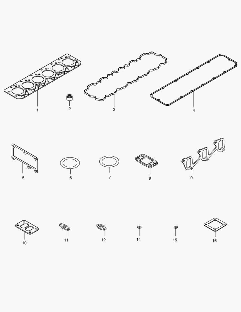 041 OVERHAUL GASKET KIT - TOP
