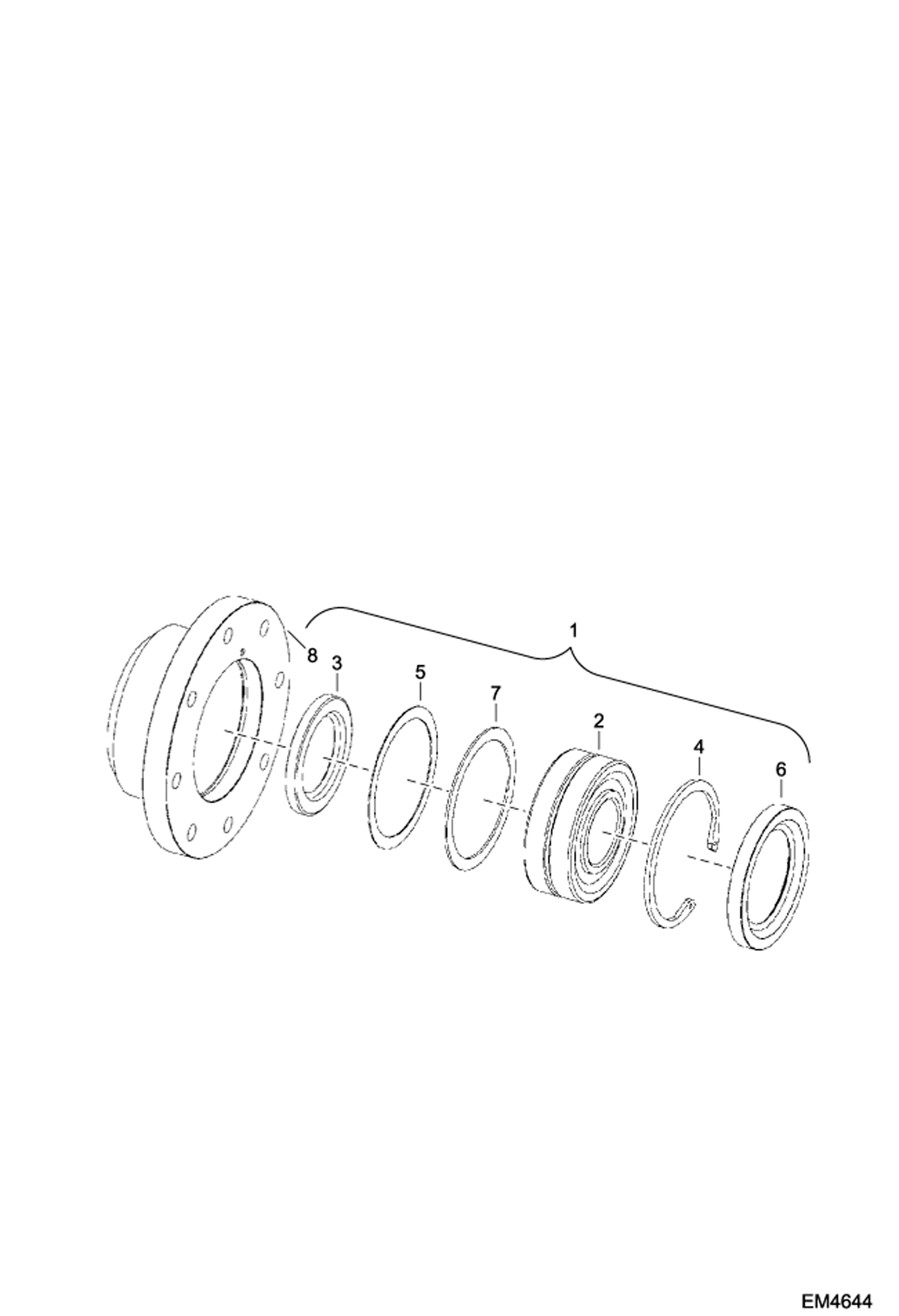 ЛЕВАЯ ОПОРА РОТОРА (СЕРИЙНЫЙ НОМЕР AD8900200)