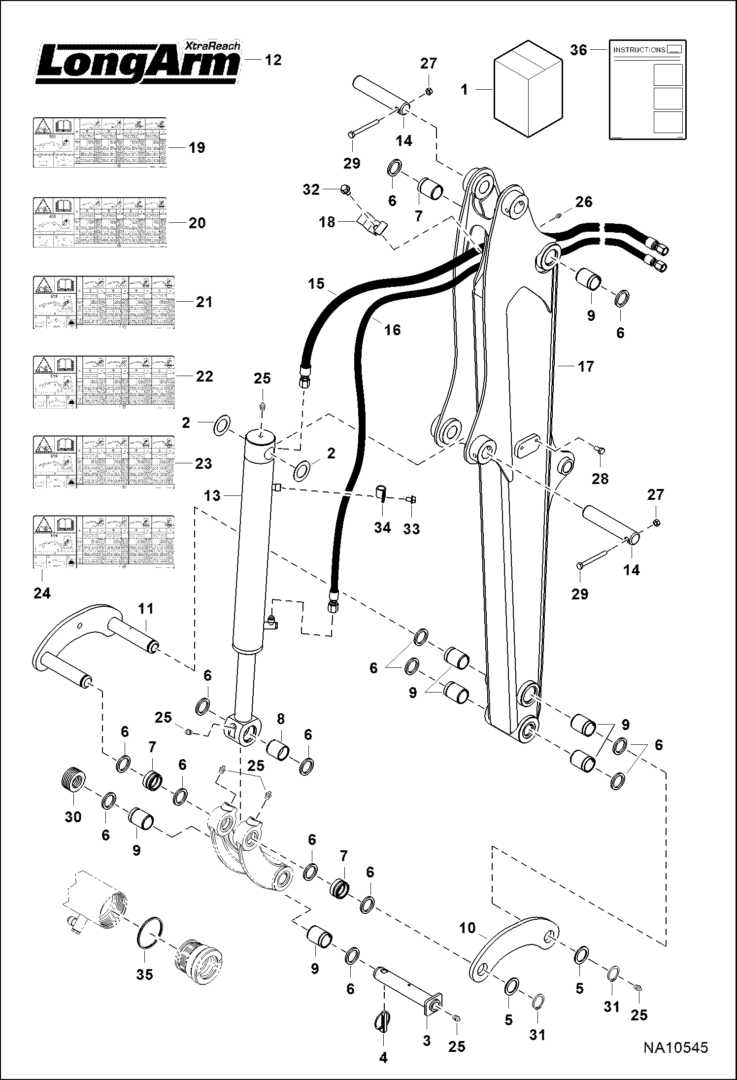 КОМПЛЕКТ ДЛИННЫХ РУКОЯТЕЙ