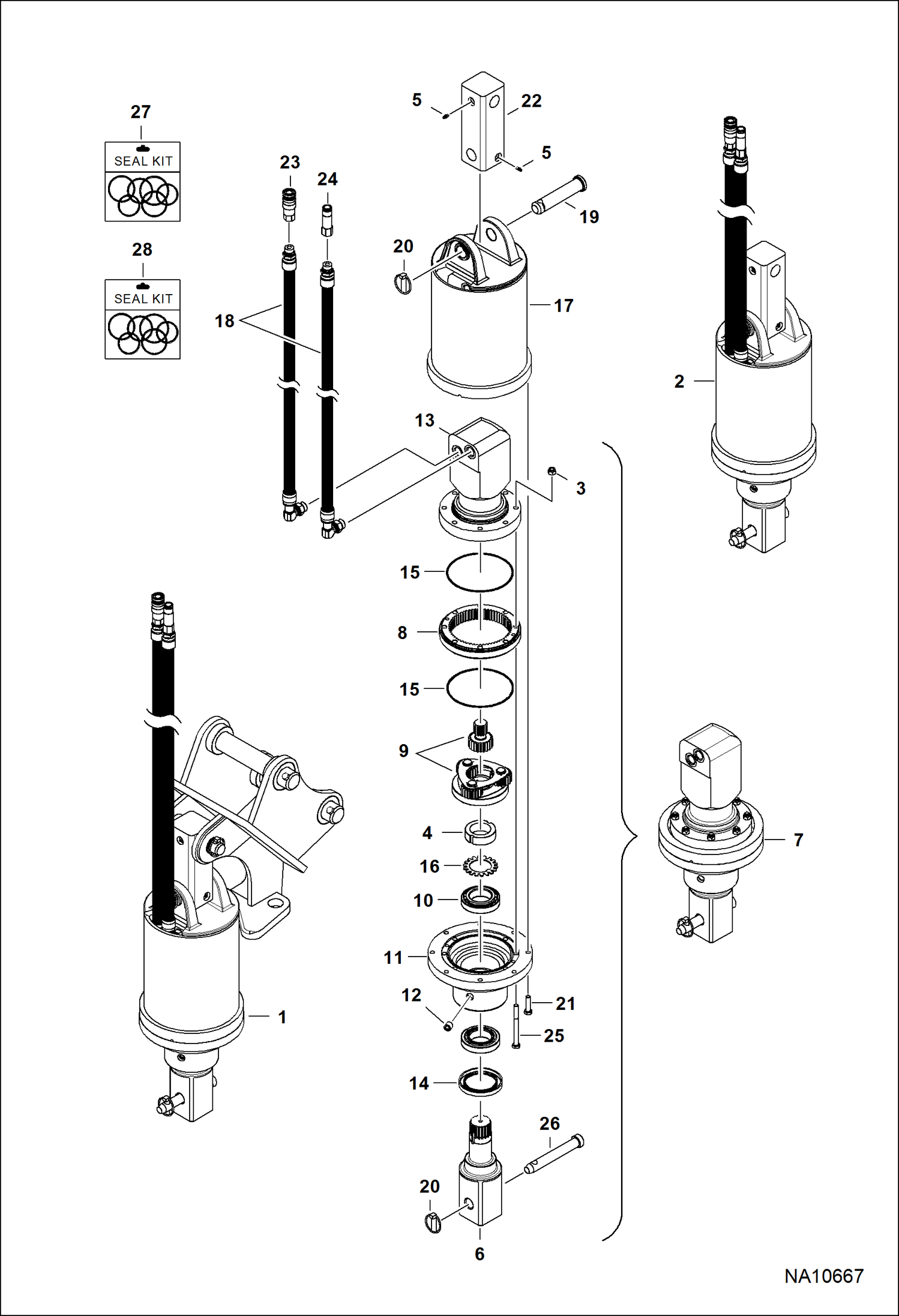 БУР ГИДРАВЛИЧЕСКИЙ (АВСТРАЛИЯ ТОЛЬКО) (КОРОБКА ПЕРЕДАЧ И ШЛАНГИ) (PS5 B3W6)