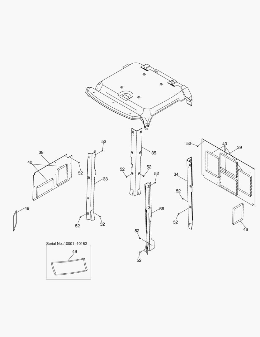 5179 CABIN-INTERIOR SHEET;TINED GLASS [10001~10731]