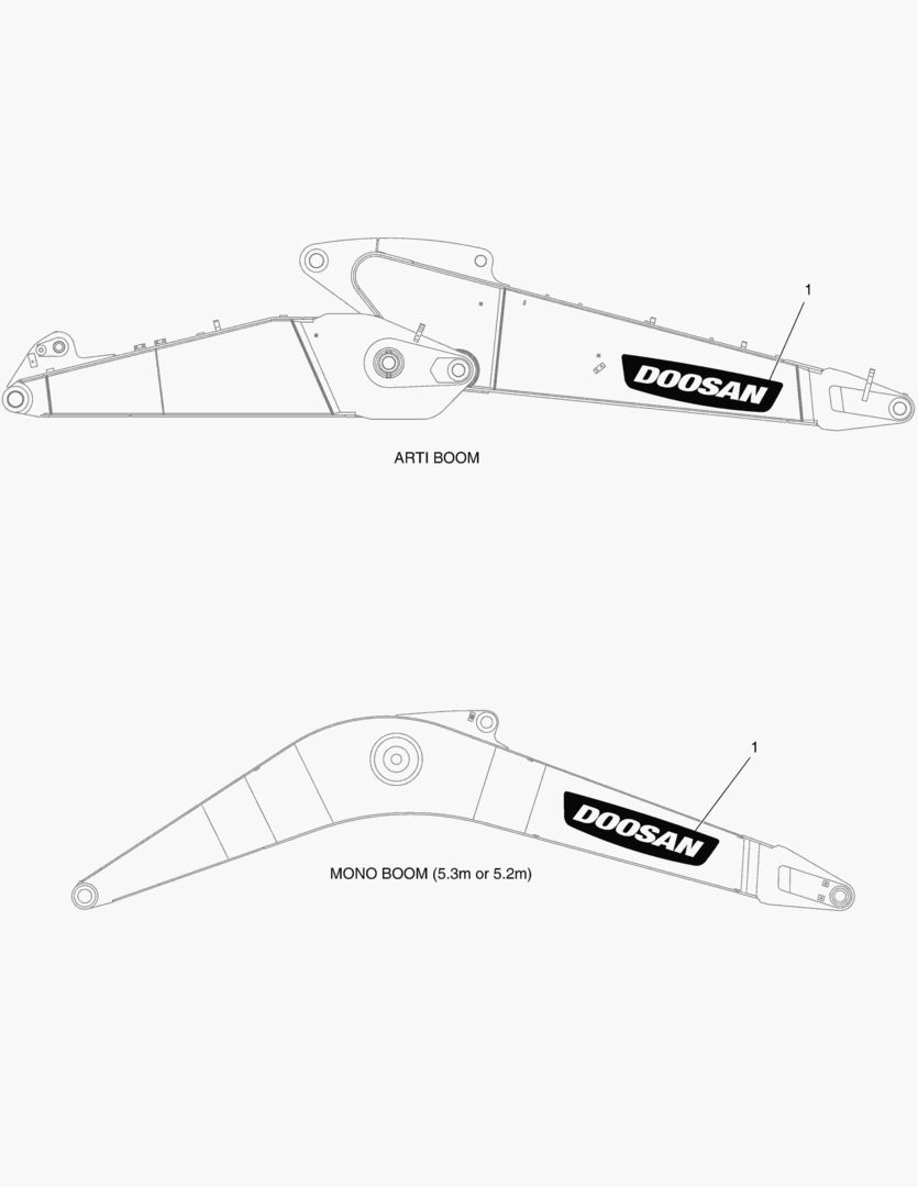 Схема ПРЕДУПРЕЖДАЮЩАЯ ТАБЛИЧКА - ШАРНИРНАЯ СТРЕЛА