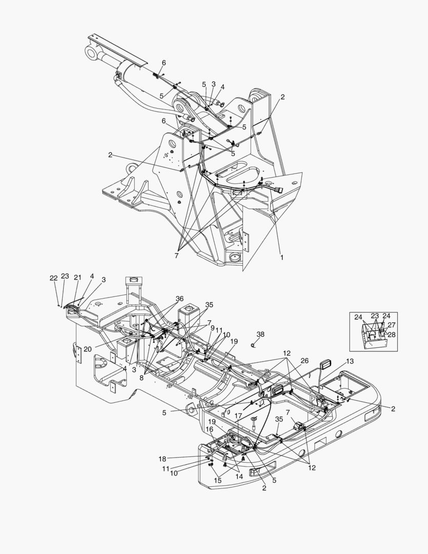 Спецтехника ЭЛЕКТРИЧЕСКИЕ ЗАПЧАСТИ(8)- ПРОВОДКА-ZF ТРАНСМИССИЯ