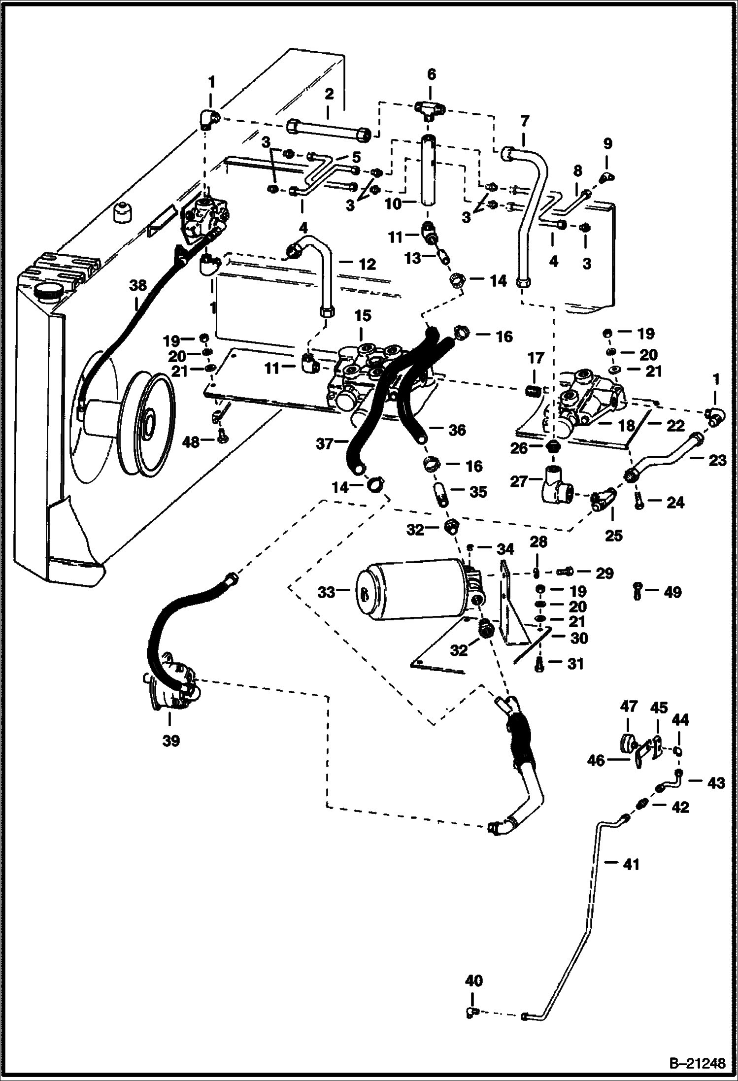 Схема СХЕМА ГИДРАВЛИЧЕСКОЙ СИСТЕМЫ