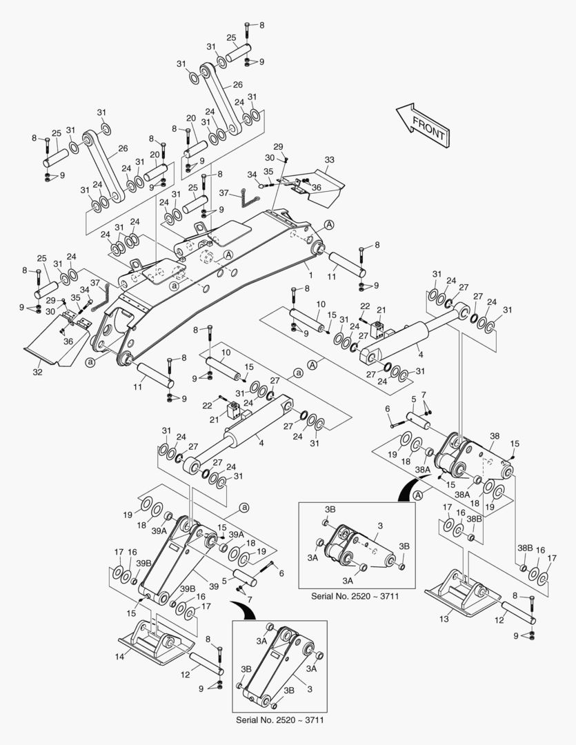 6285 OUTRIGGER ASS`Y-REAR [2520~]