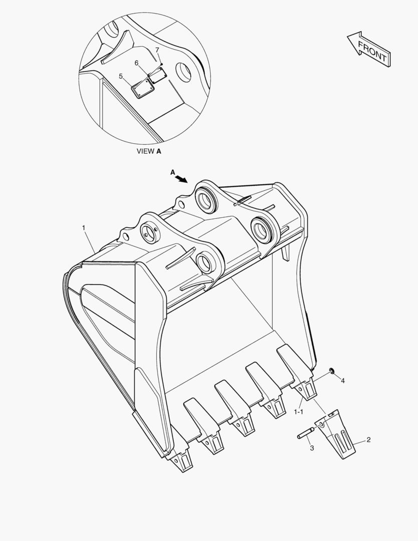 Схема 6880 ROCK BUCKET ASS`Y 1.71mВі - HEAVY DUTY