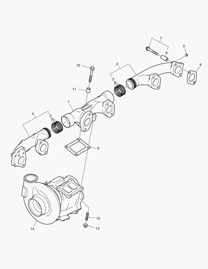 G011-48 EXHAUST MANIFOLD