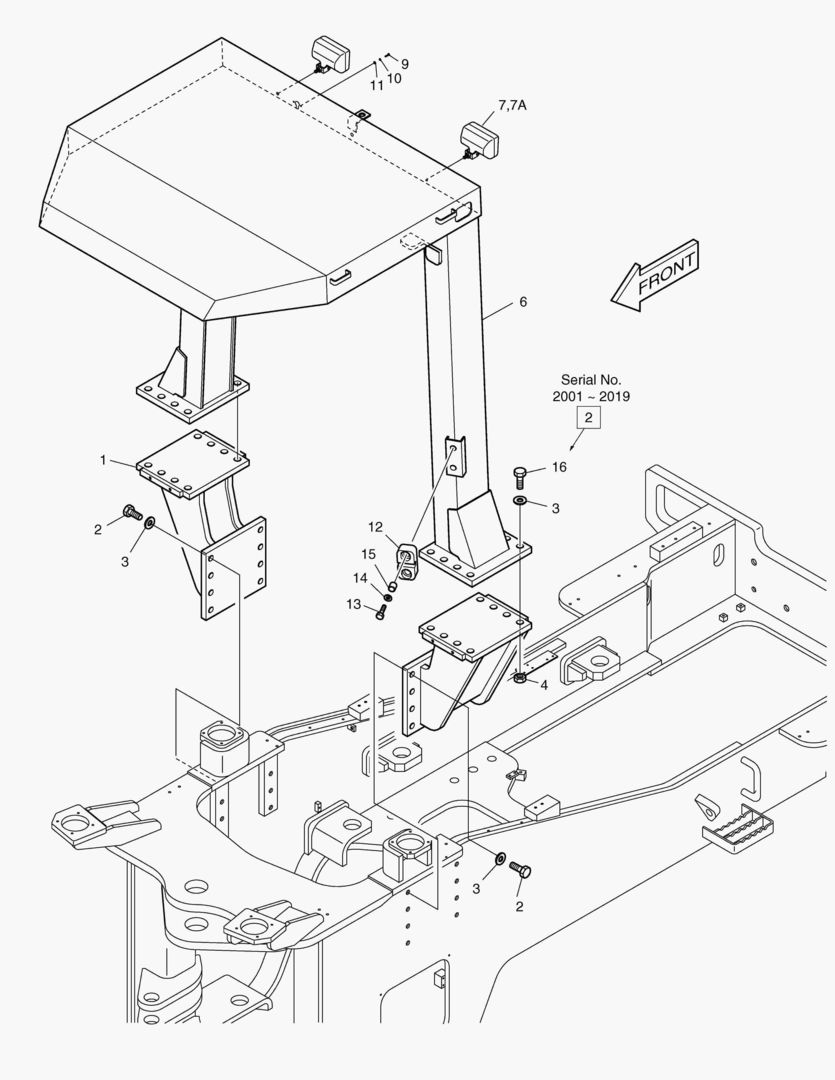 1415 ROPS & FOPS CANOPY-OPT. [2001~2035]