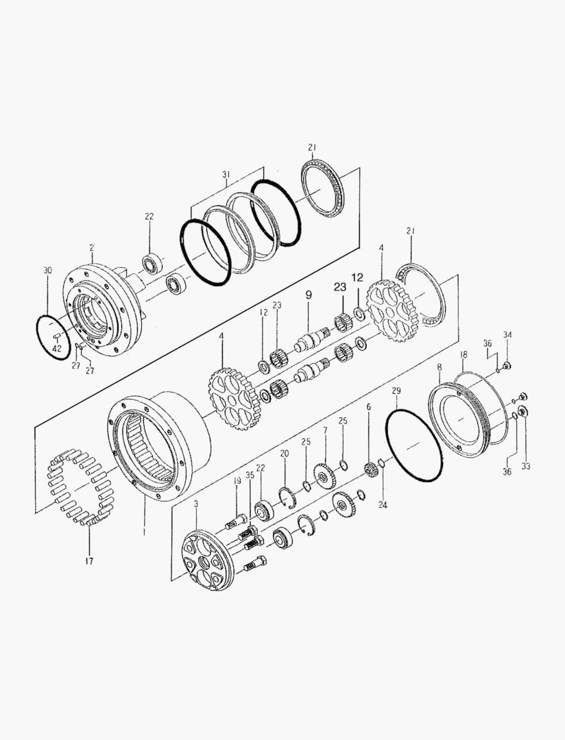 Спецтехника 4241 TRAVEL REDUCTION GEAR [526~] - главное фото