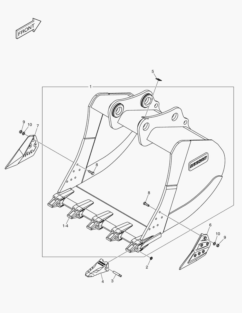 6860 BUCKET ASS`Y - 2.72mВі - H CLASS