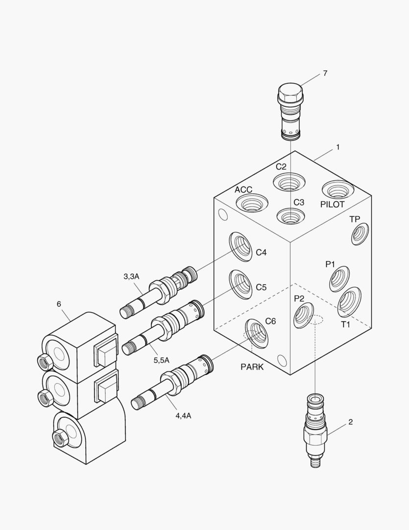 3515 BRAKE & PILOT SUPPLY VALVE-LOCAL [1001~1185]