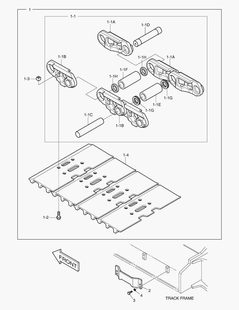 БАШМАК ГУСЕНИЦЫ В СБОРЕ - 600G