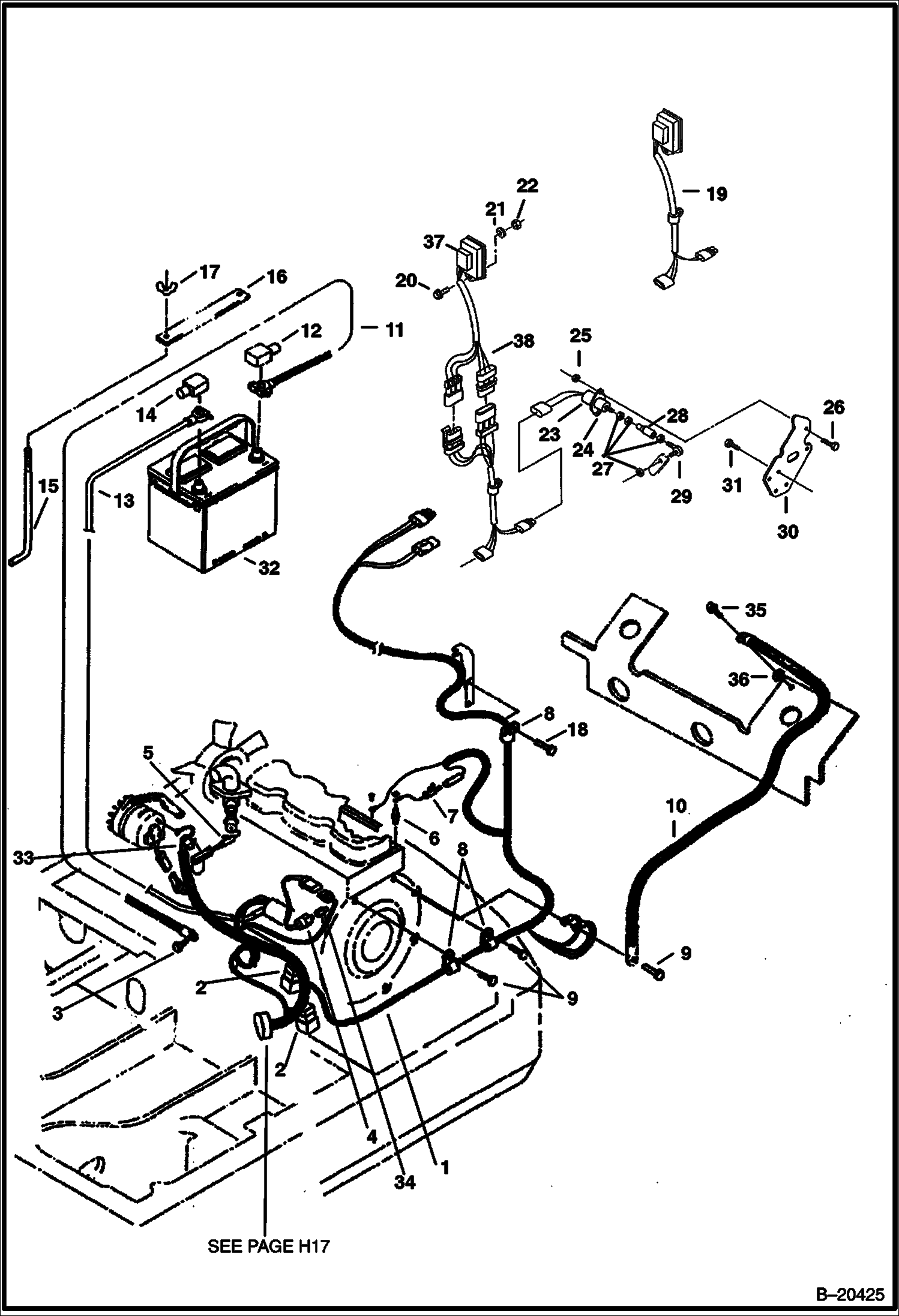ЭЛЕКТРИЧЕСКИЕ СИСТЕМЫ (ДВИГАТЕЛЬ) (СЕРИЙНЫЙ НОМЕР 512911001 - 512911999)