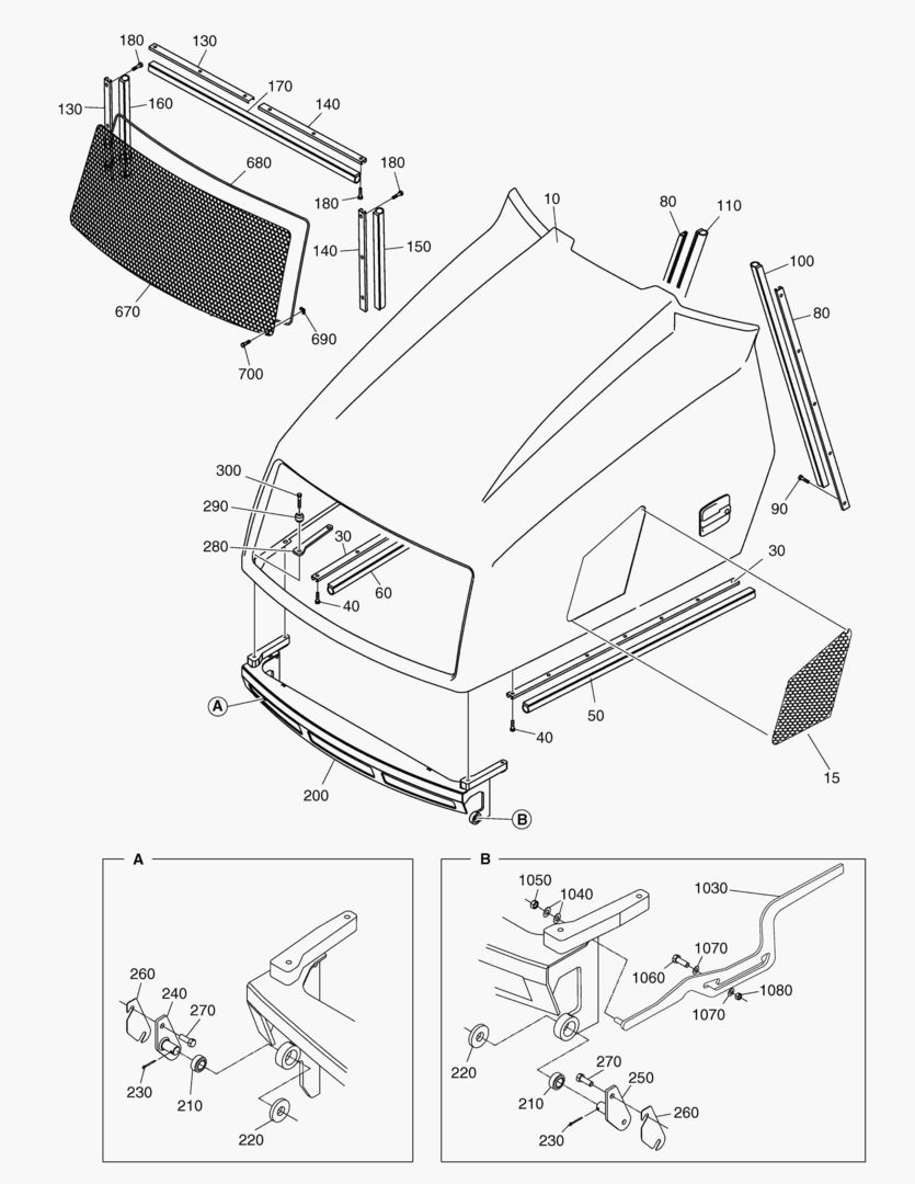 G300-10 BONNET SHELL - EQUIPMENT [~ 8X0402 ]