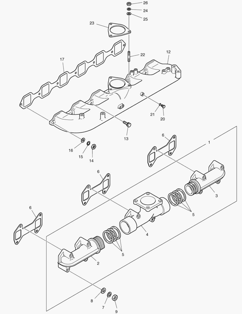 013 INTAKE & EXHAUST MANIFOLD [2001~2016]