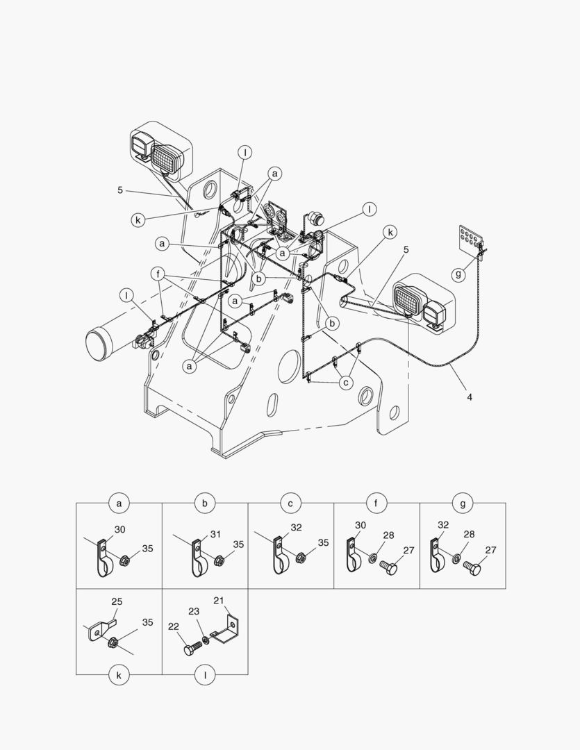 ЭЛЕКТРОПРОВОДКА(3)-ПЕРЕДНЯЯ РАМА