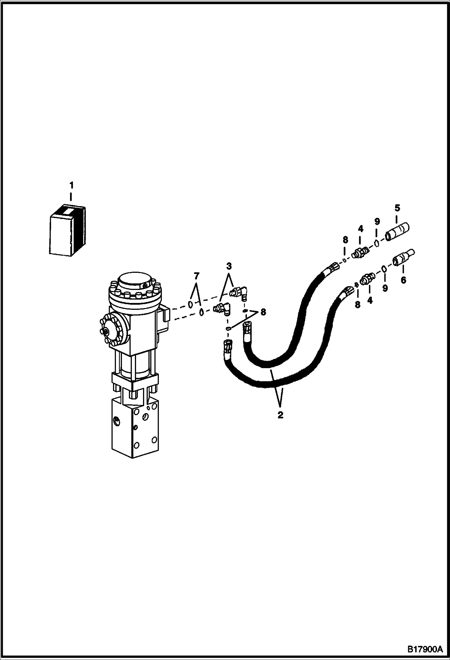 ГИДРОМОЛОТ (КОМПЛЕКТ ШЛАНГОВ) (B700) (ИСПОЛЬЗУЕТСЯ НА 325, 328)