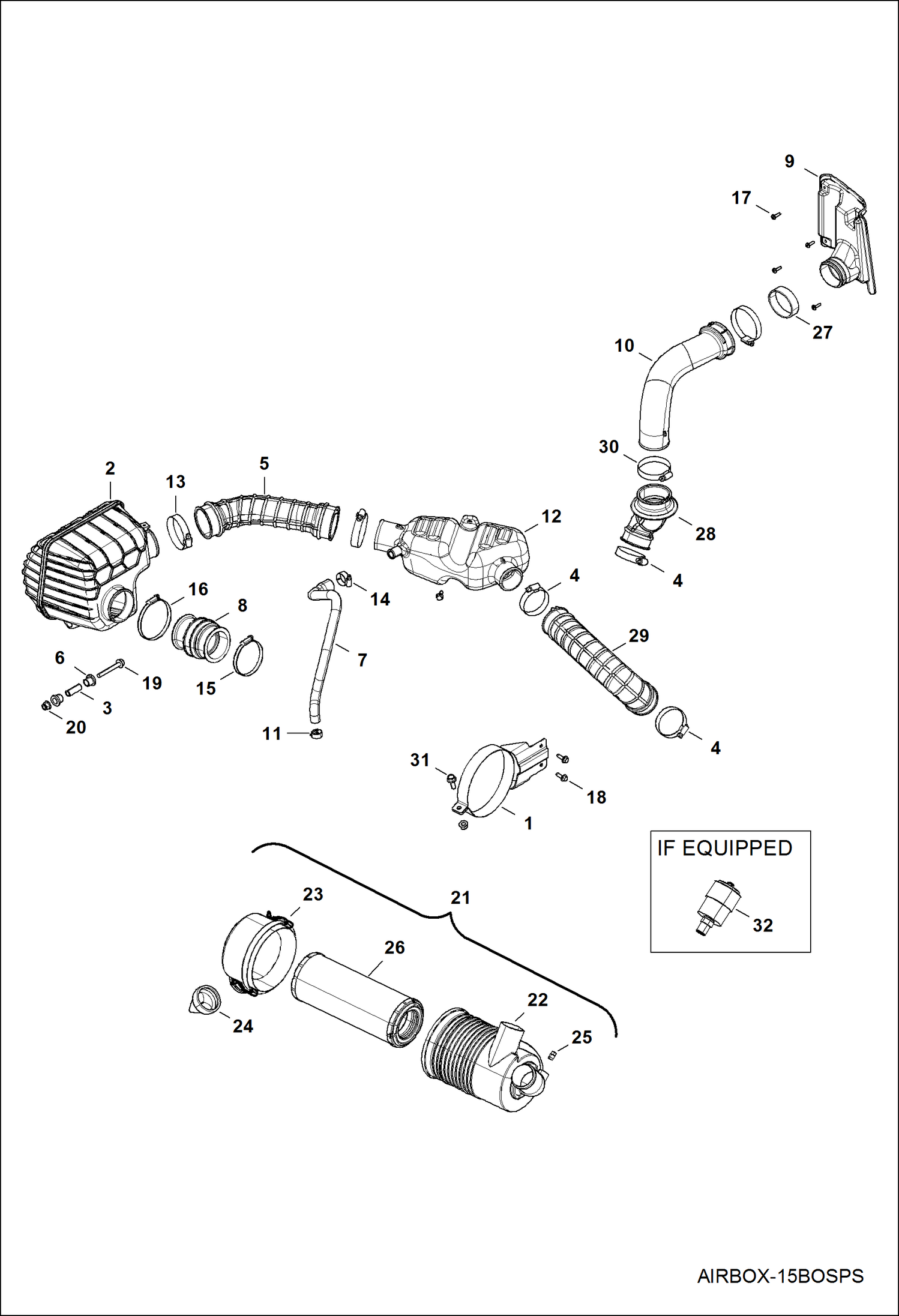 ДВИГАТЕЛЬ, ВОЗДУХОЗАБОРНАЯ СИСТЕМА