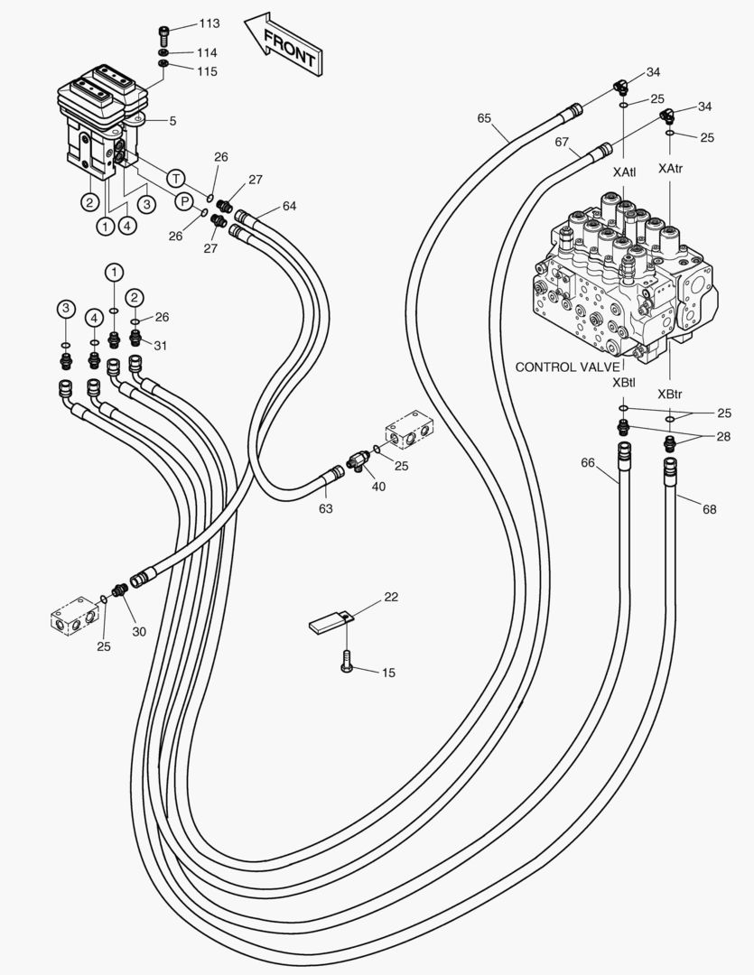 ТРУБОПРОВОД СЕРВОУПРАВЛЕНИЯ(6)