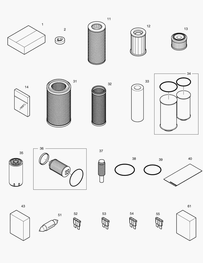 Схема 5110 SPARE PARTS