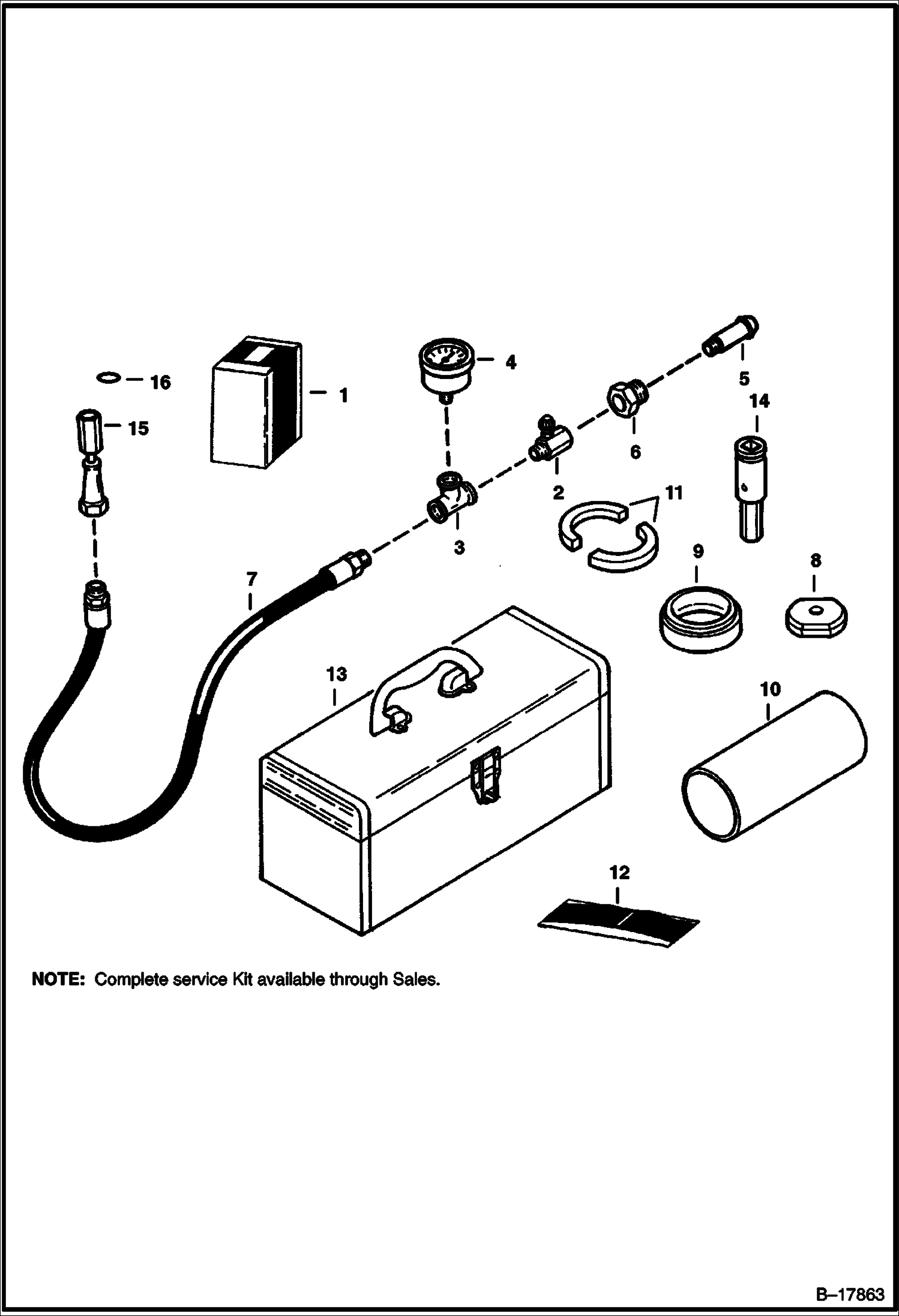 ГИДРОМОЛОТ (КОМПЛЕКТ УСТРОЙСТВ НАДУВА) (1250X)