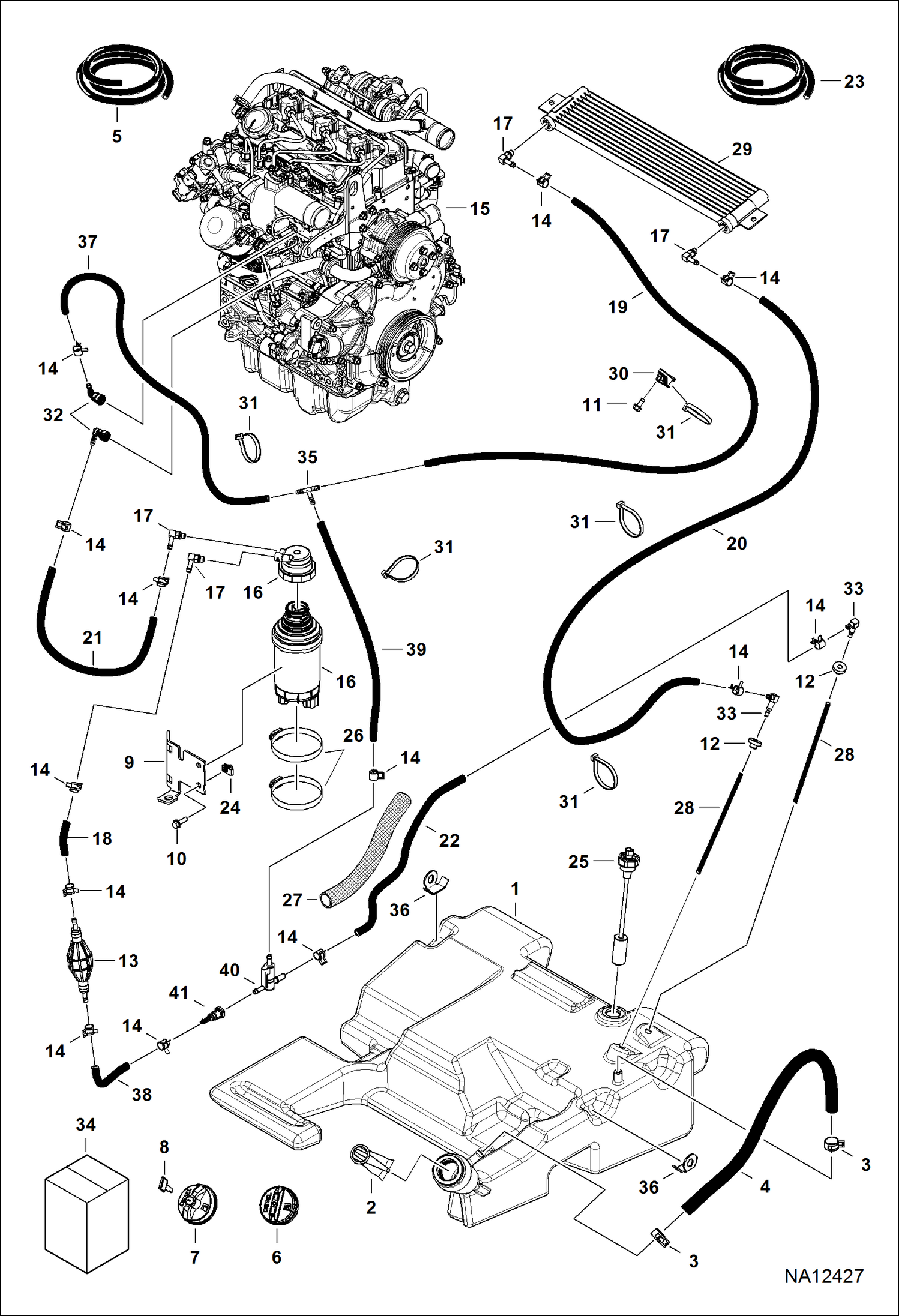 СИСТЕМА ПОДАЧИ ТОПЛИВА (СЕРИЙНЫЙ НОМЕР AUVB12558 И ВЫШЕ)
