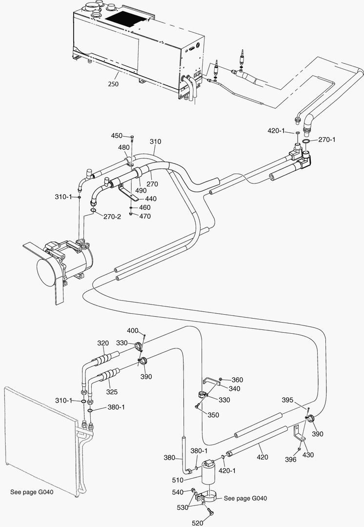 G380-10 AIR CONDITION - OUTSIDE CAB