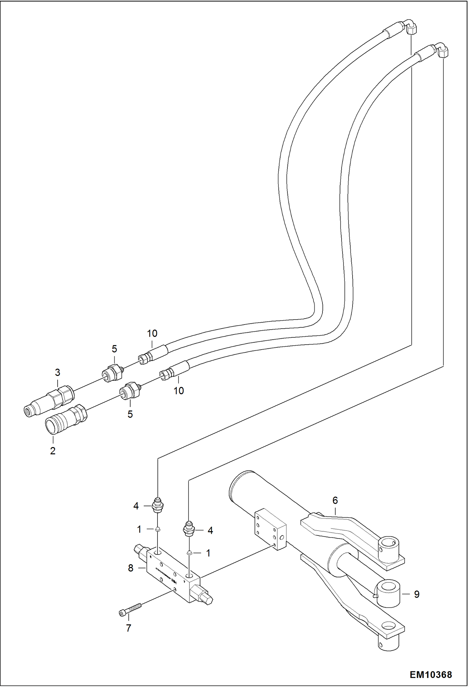 ОСНОВНАЯ ПЛАТФОРМА (СХЕМА ГИДРАВЛИЧЕСКОЙ СИСТЕМЫ) (СЕРИЙНЫЙ НОМЕР A6SH00101 И ВЫШЕ)