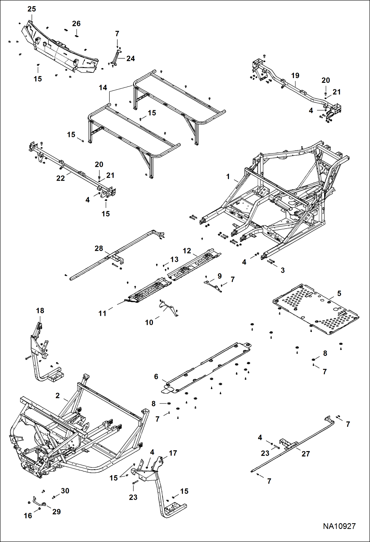 ШАССИ, РАМА И ПЕРЕДНИЙ БАМПЕР