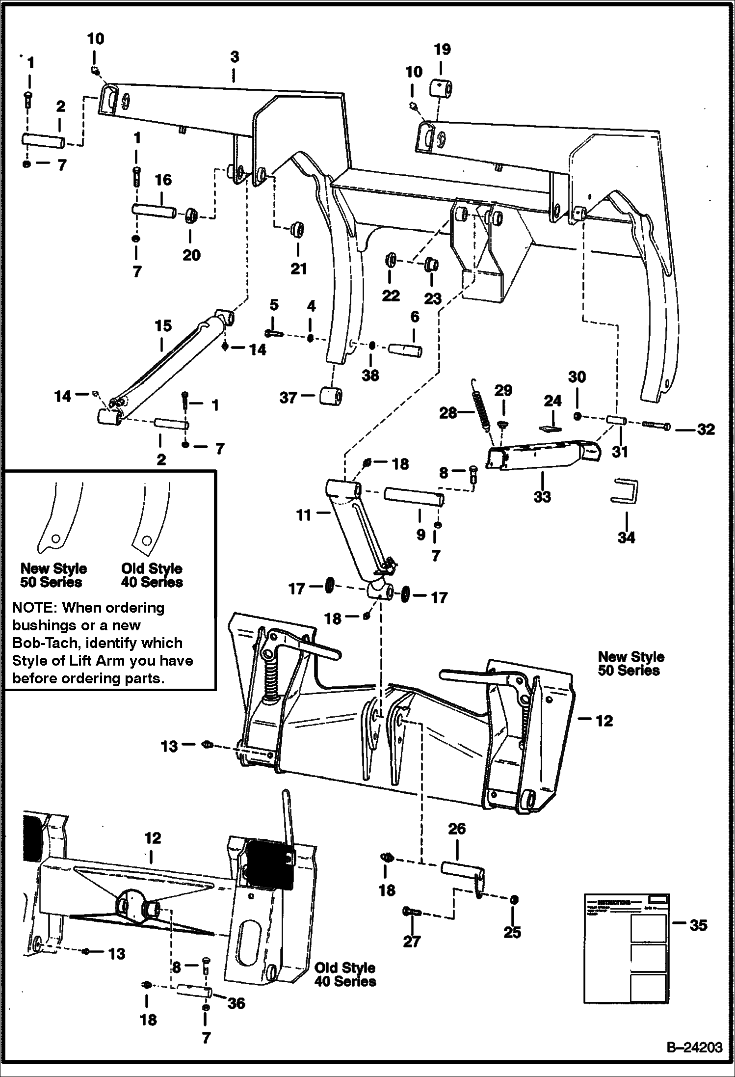 Схема ПОДЪЕМНАЯ РУКОЯТЬ И BOB-TACH