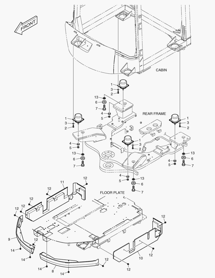 УСТАНОВКА КАБИНЫ