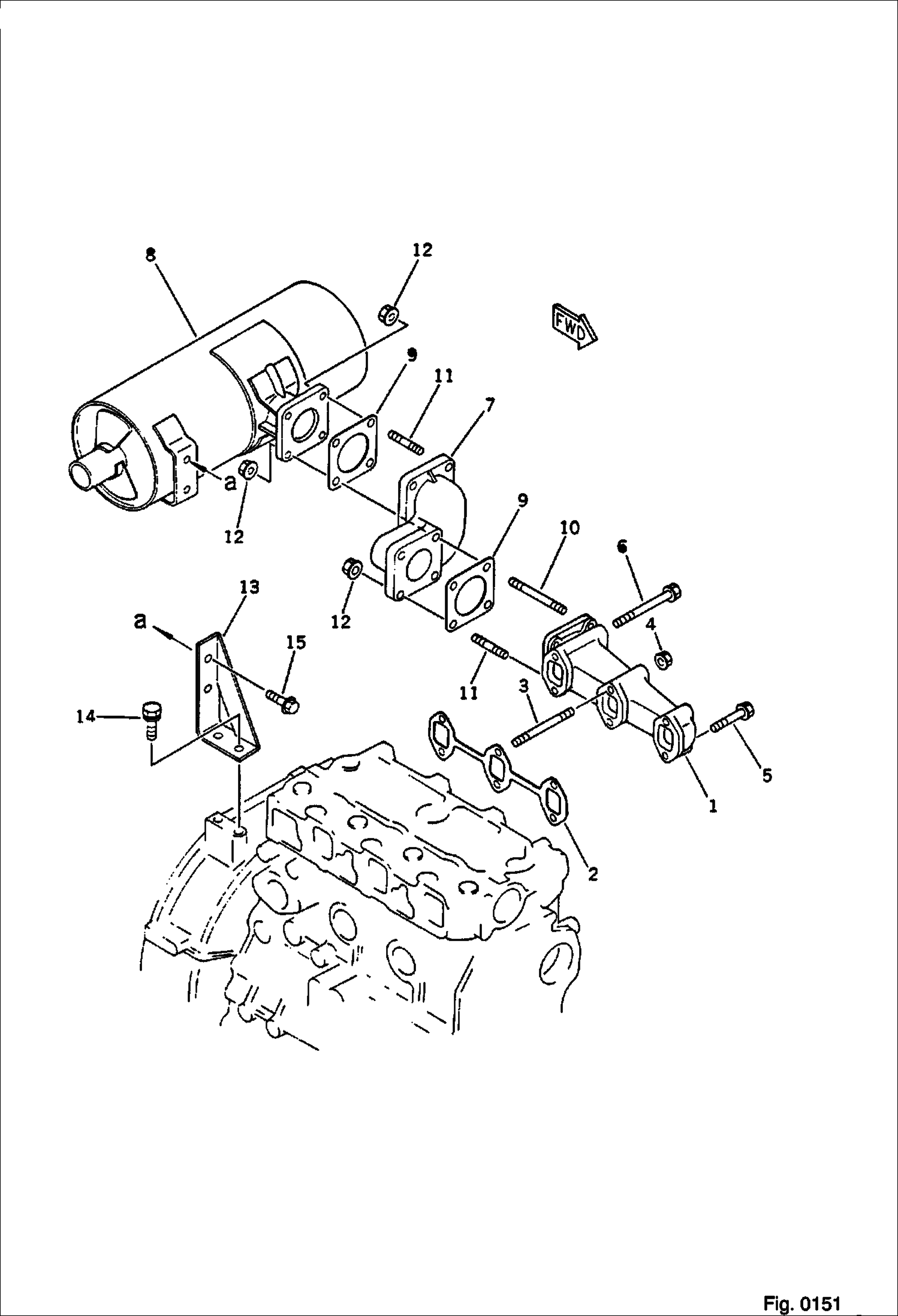 ВЫХЛОПНОЙ ТРУБОПРОВОД ДВИГАТЕЛЯ И ГЛУШИТЕЛЬ