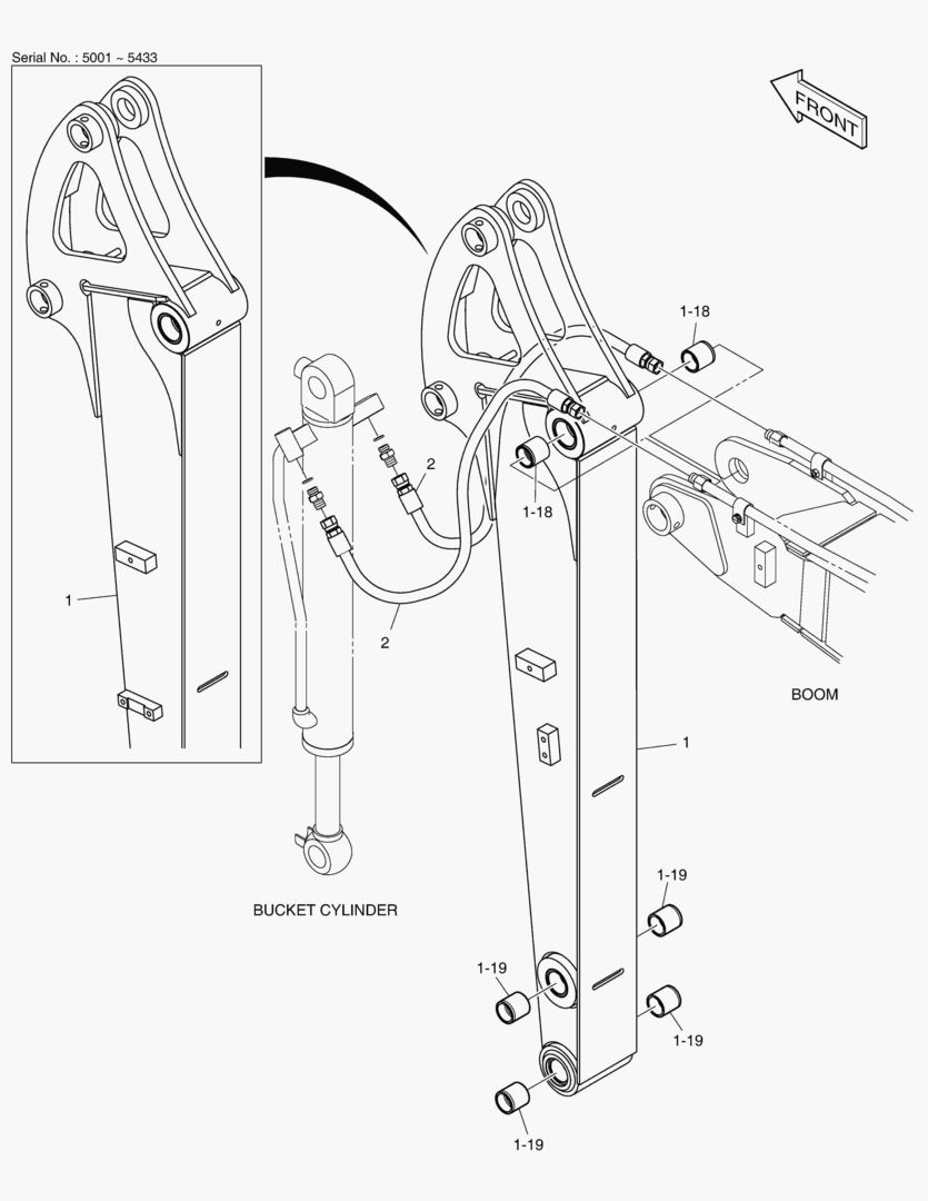 ГИДРОСИСТЕМА РУКОЯТИ - РУКОЯТЬ 1.3 м