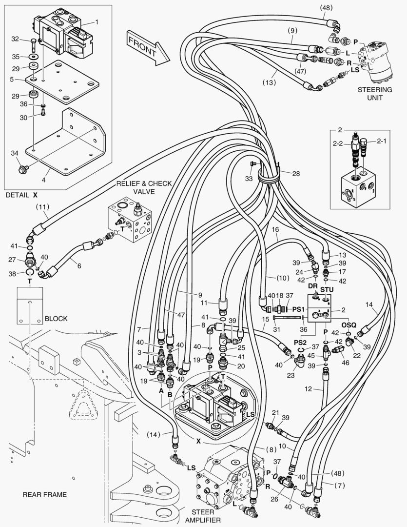 ПАТРУБКИ РУЛЕВОГО УПРАВЛЕНИЯ - ЭЛЕКТРИКА