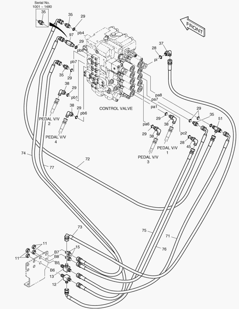 ТРУБОПРОВОД СЕРВОУПРАВЛЕНИЯ(4)