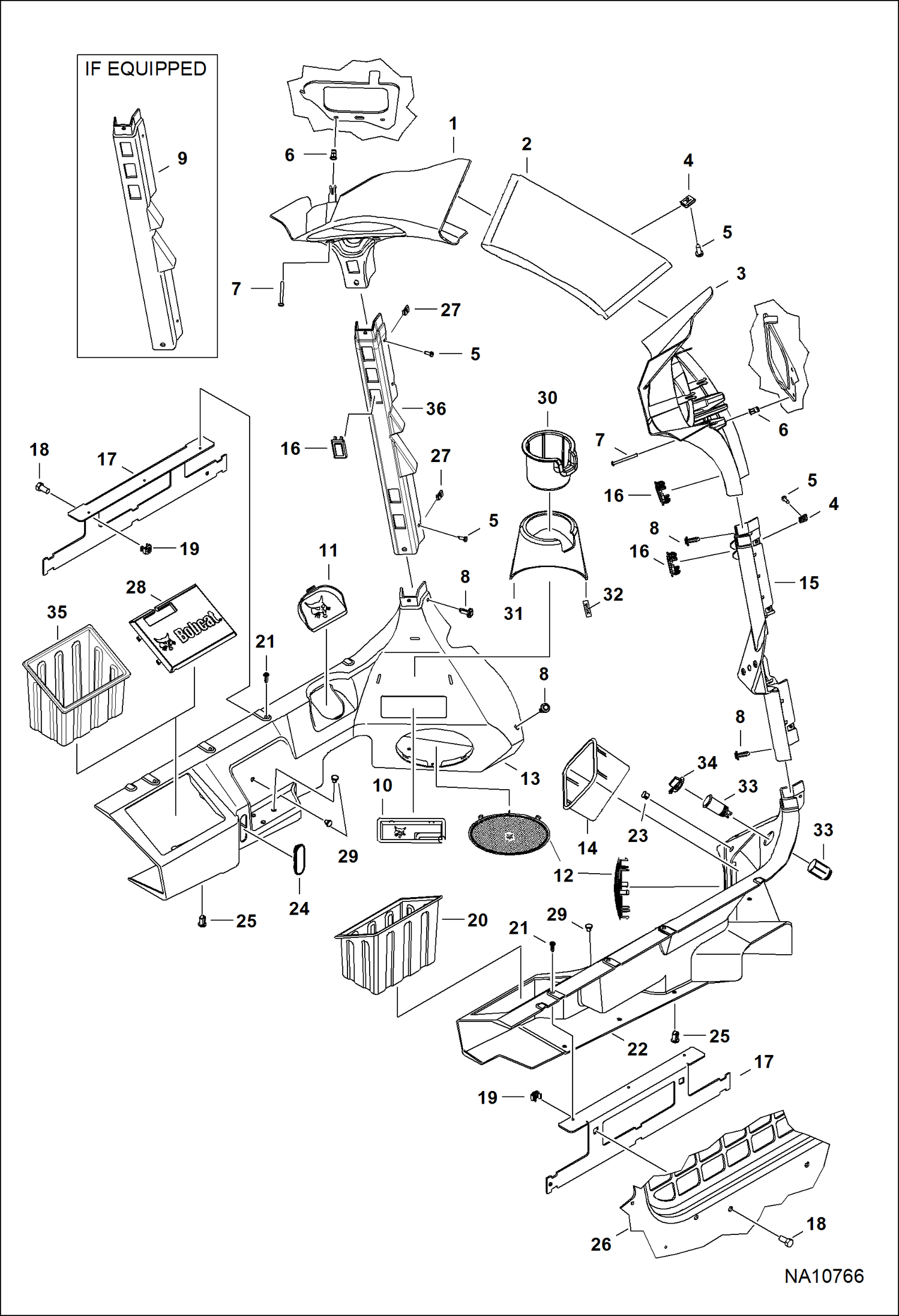 КАБИНА ВОДИТЕЛЯ (ВНУТРЕННЕЕ ОБОРУДОВАНИЕ КАБИНЫ) (DELUXE)